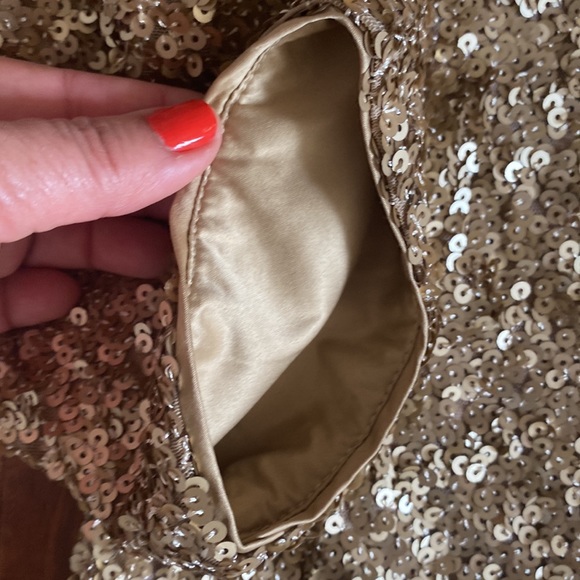 NWOT CHICO’S Travelers Collection Gold Sequin Jacket-Sold out online! - Picture 12 of 14